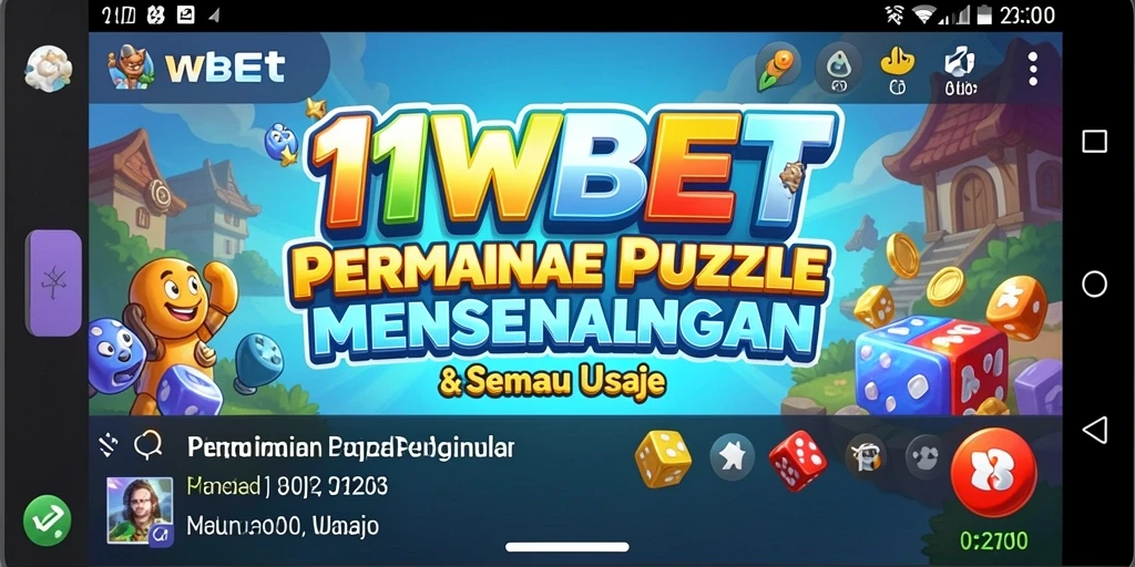 Tampilan gameplay 11WBET yang menarik dengan berbagai puzzle.