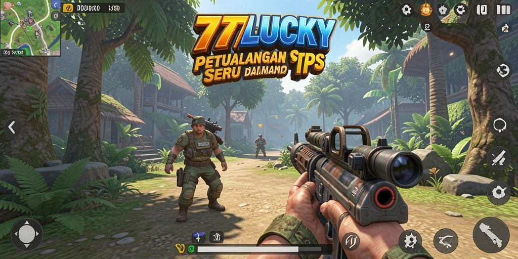 Tangkapan layar permainan 777LUCKY dengan aksi mendebarkan dalam TPS.