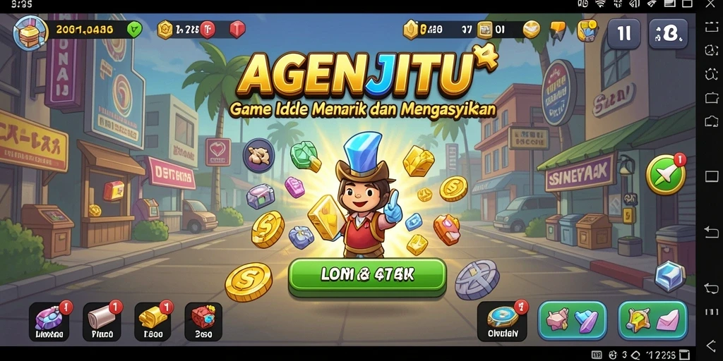 Tampilan gameplay AGENJITU yang seru dan mengasyikkan.