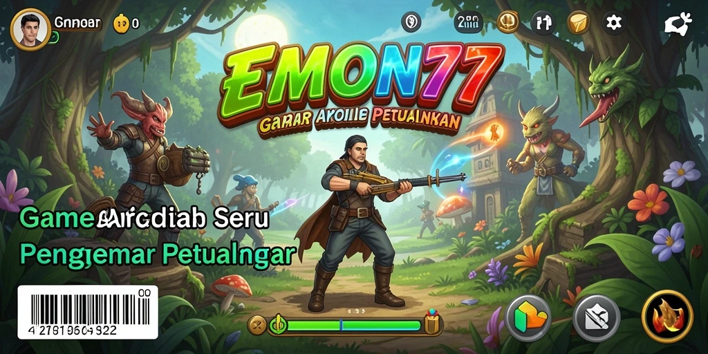 Screenshot EMON77 menampilkan aksi seru dari gameplay Arcade yang menantang.