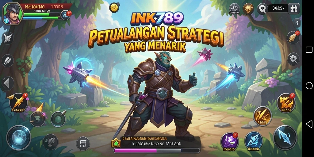 Tangkapan layar gameplay INK789 menunjukkan aksi pertempuran yang mendebarkan.