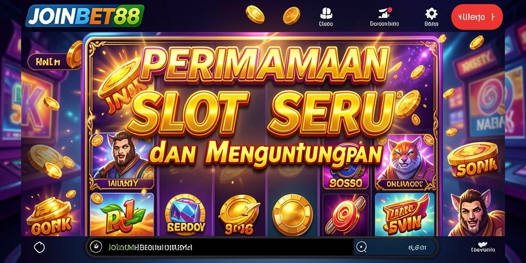 Screenshot menunjukkan gameplay seru dari permainan Slot di JOINBET88.