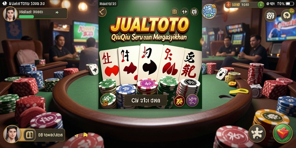 Tampilan seru gameplay QiuQiu di JUALTOTO.