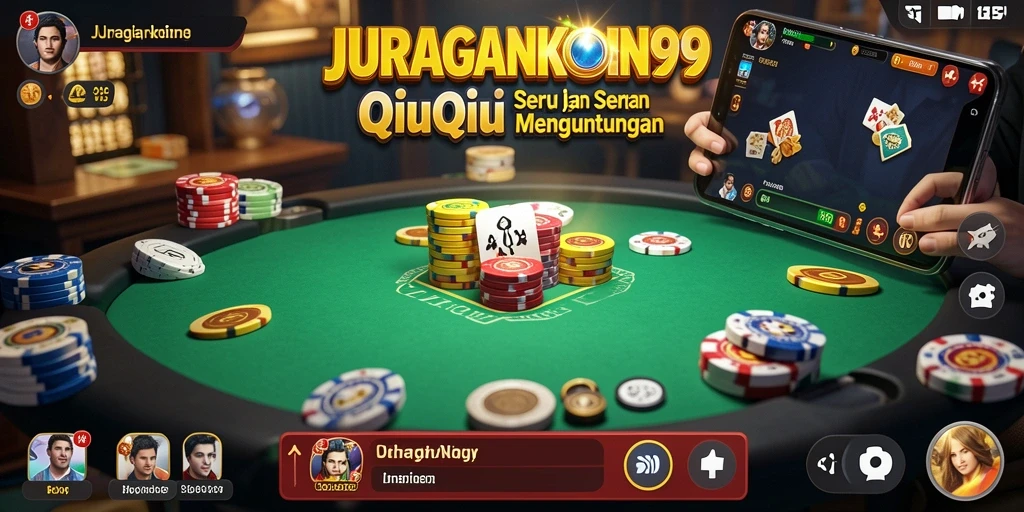 Tampilan utama JURAGANKOIN99 menampilkan gameplay QiuQiu yang menarik.
