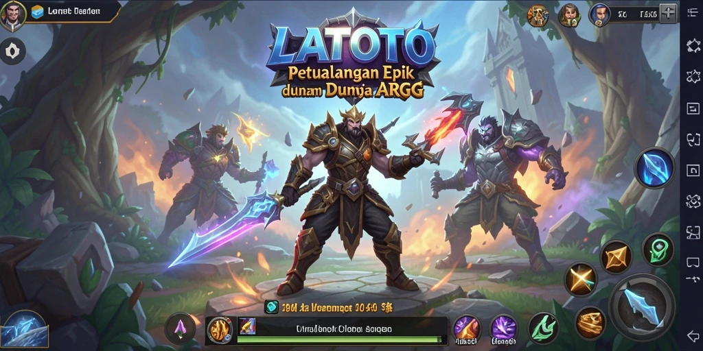 Tangkapan layar <strong>LATOTO</strong> menampilkan pertarungan menegangkan dalam dunia ARPG.