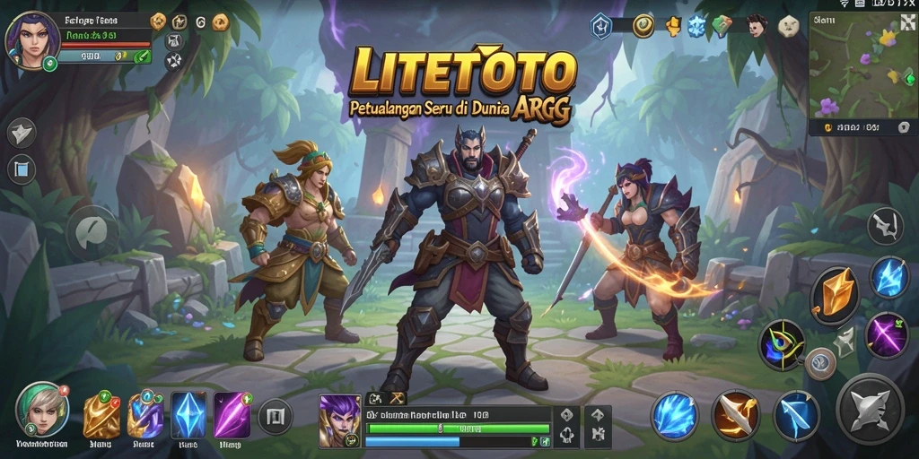 Tampilan gameplay <strong>LITETOTO</strong> yang seru dan melibatkan pertarungan epik.