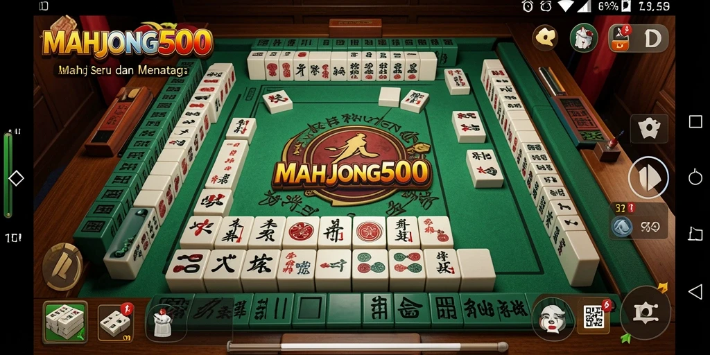 Tampilan gameplay <strong>MAHJONG500</strong> yang mengasyikkan dan penuh warna.