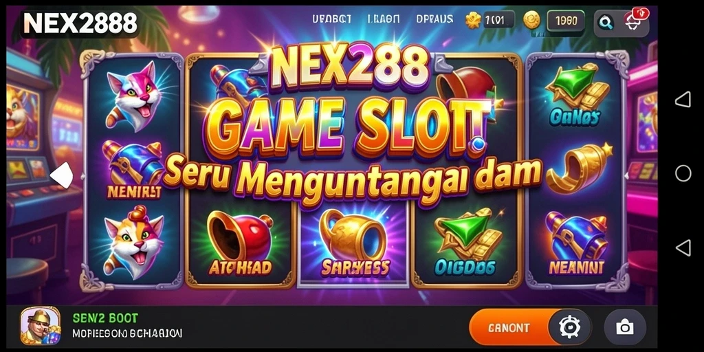 Screenshot gameplay NEX288 menunjukkan keseruan permainan Slot.
