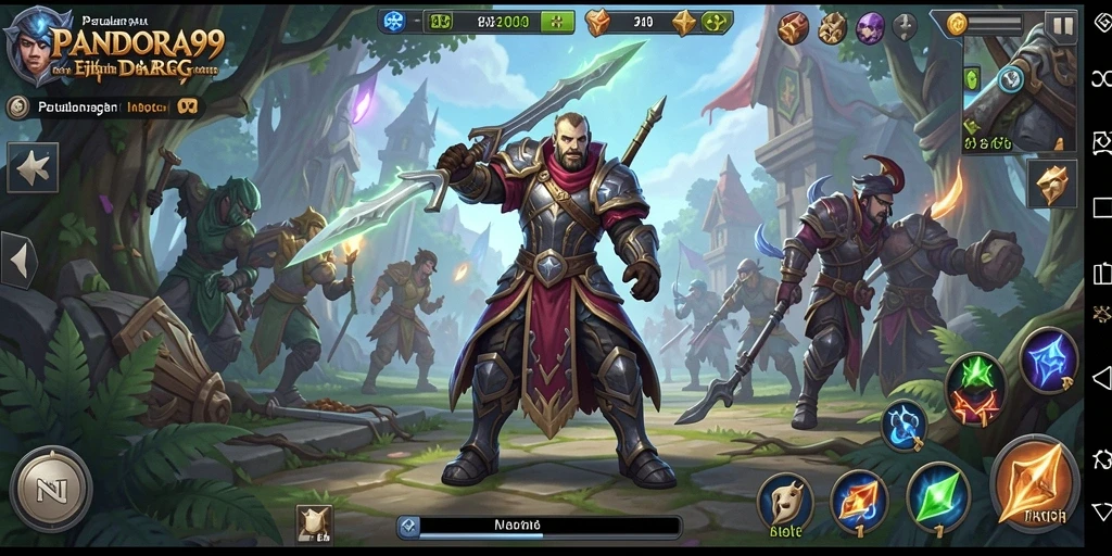 Tampilan gameplay PANDORA99 yang epik dalam pertarungan ARPG.