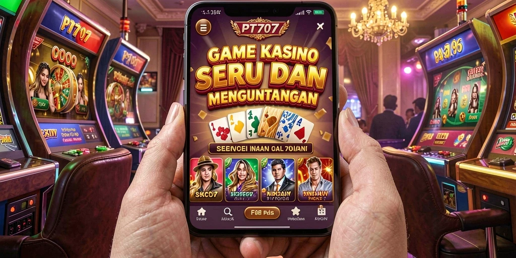Screenshot PT707 menampilkan gameplay Kasino yang seru dan mengasyikkan.
