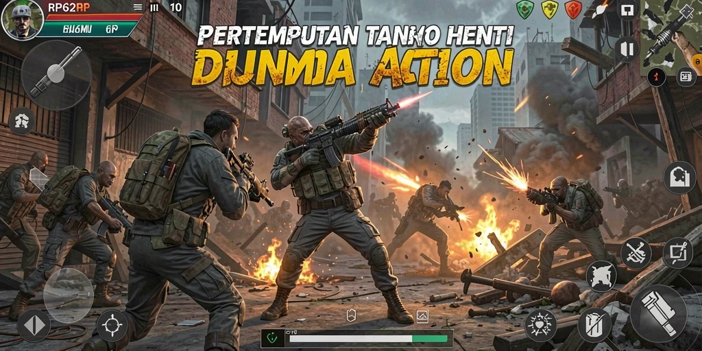Tampilan gameplay seru di RP62RP dengan aksi mendebarkan.