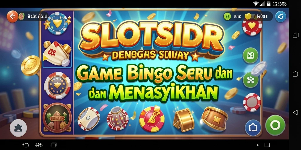 Tampilan utama gameplay SLOTSIDR dengan suasana Bingo yang mendebarkan.