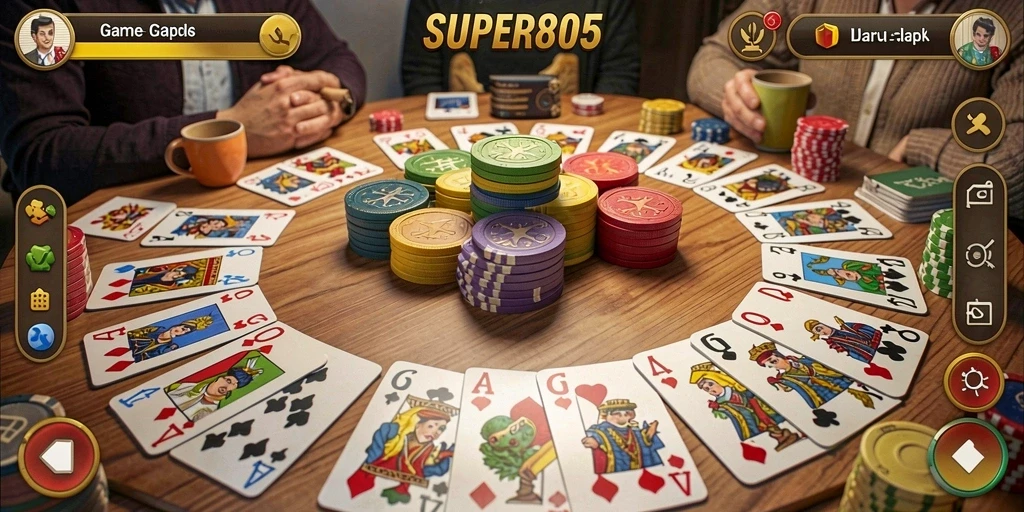 Tampilan gameplay Gaple yang menarik di SUPER805.