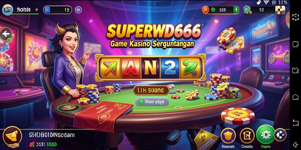 Tampilan gameplay SUPERWD666 yang mendebarkan dan seru.
