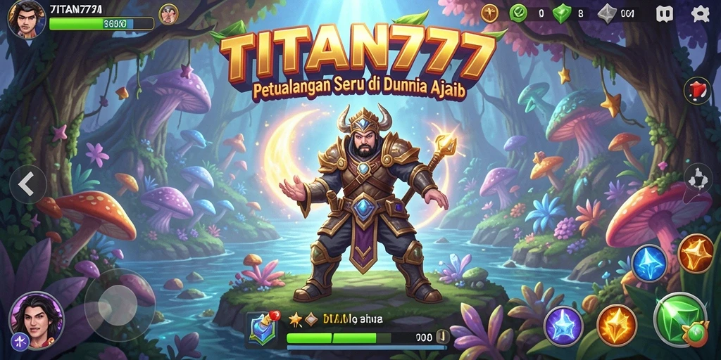 Tampilan gameplay seru dan memikat di TITAN777.