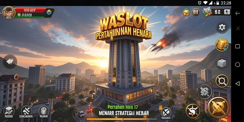 Tangkapan layar dari gameplay menarik WASLOT yang penuh strategi Tower Defense.